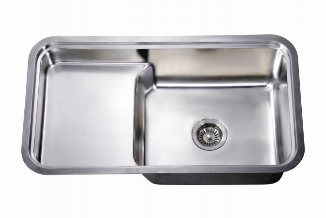Picture of Dawn Kitchen & Bath DSU3018 33 in. L Undermount Single Bowl With Stepped Basin - 18 Gauge