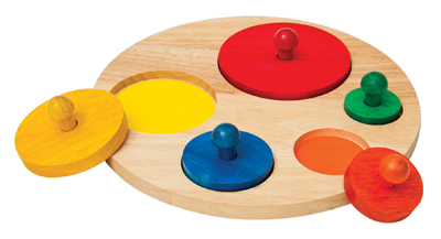 Picture of Guidecraft G526 Circle Sorter with Color-Coded Base -Pack of 3