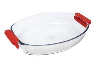Picture of Lancaster Colony GD16663646 Prediletta Medium 3.4 qt. Oval Roaster with Silicone Handles