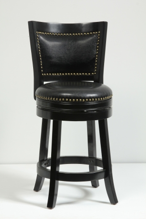 .  Bristol Swivel Stool - Black - 24 in.