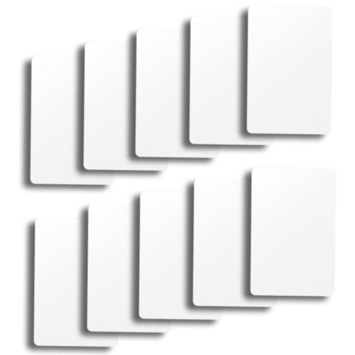 Picture of Brybelly Holdings GCUT-201-10 Set of 10 White Plastic Bridge Size Cut Cards