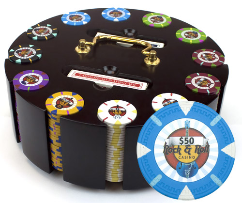 Picture of Brybelly Holdings CSRR-300C 300Ct Claysmith Gaming Rock & Roll Chip Set in Carousel
