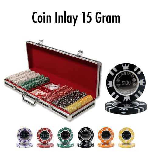 PCS-2403B 500 Ct - Pre-Packaged - Coin Inlay 15 G - Black Aluminum -  Brybelly Holdings, CSCI-500B