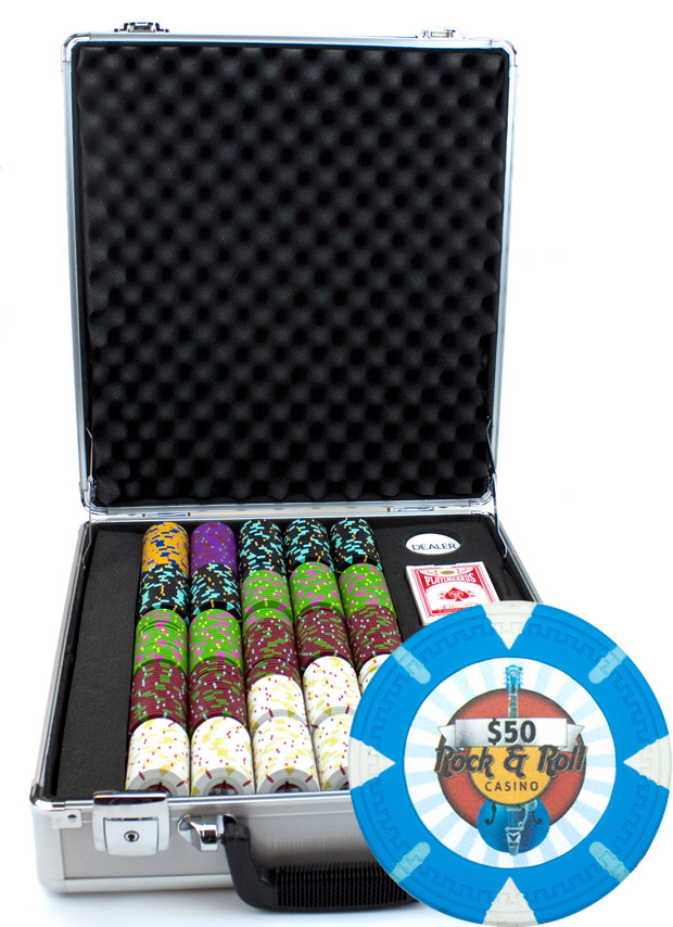 Picture of Brybelly Holdings CSRR-500CG 500Ct Claysmith Gaming Rock & Roll Chip Set in Claysmith