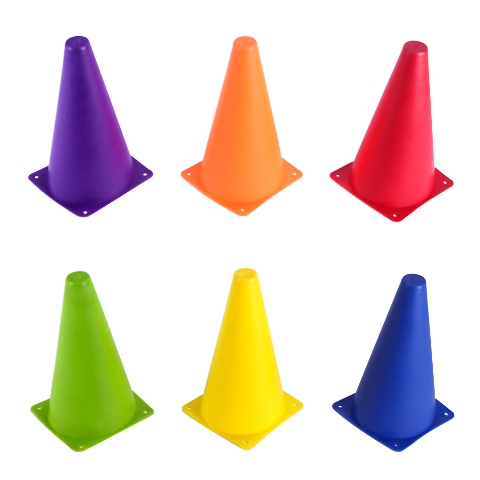 Picture of Brybelly Holdings SCOA-003 Set of 6 - 9 Sport Cones in Vivid Colored Vinyl