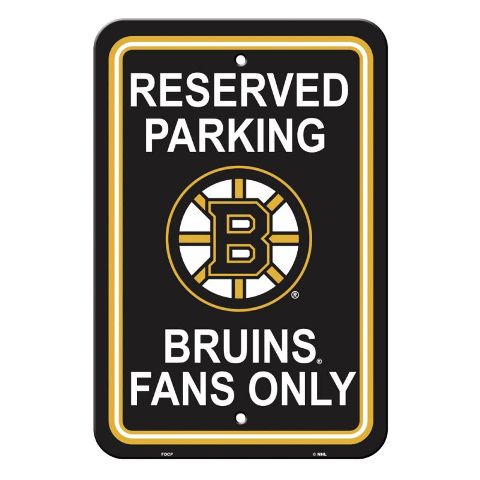 Picture of Fremont Die 80208 Boston Bruins Plastic Parking Sign