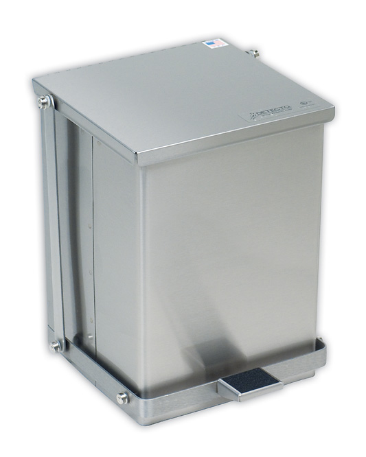 Picture of Cardinal Scale-Detecto C-16 13 in. H X 11.75 in. W X 13 in. D Receptacle Stainless Steel 16 Quart - 4 Gallon