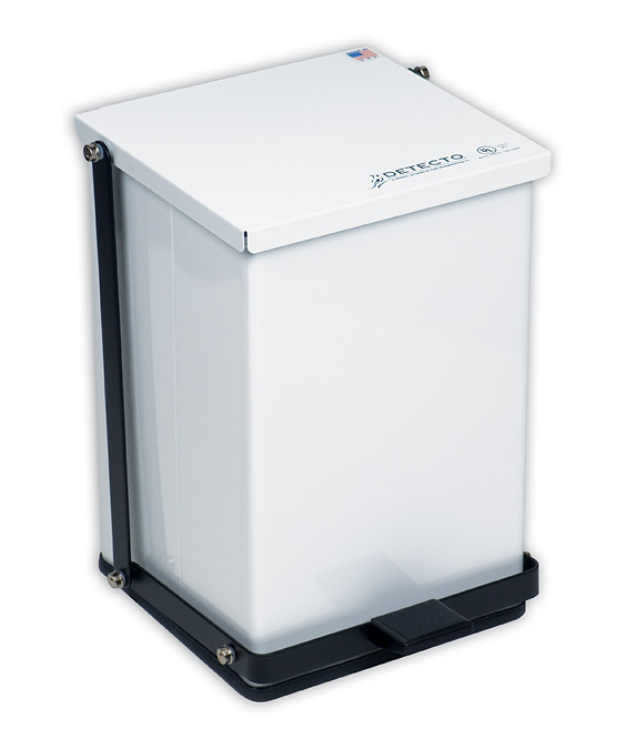 Picture of Cardinal Scale-Detecto P-16 13 in. H X 11.75 in. W X 13 in. D Receptacle Baked Epoxy White 16 Quart - 4 Gallon