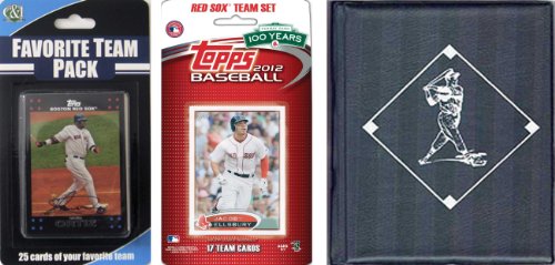 Picture of C & I Collectables 2012REDSOXTSC MLB Boston Red Sox Licensed 2012 Topps Team Set and Favorite Player Trading Cards Plus Storage Album