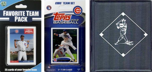 C & I Collectables 2012CUBSTSC MLB Chicago Cubs Licensed 2012 Topps Team Set and Favorite Player Trading Cards Plus Storage Album -  C & I Collectables Inc
