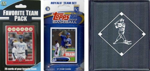 Picture of C & I Collectables 2012ROYALSTSC MLB Kansas City Royals Licensed 2012 Topps Team Set and Favorite Player Trading Cards Plus Storage Album