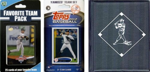 Picture of C & I Collectables 2012YANKEESTSC MLB New York Yankees Licensed 2012 Topps Team Set and Favorite Player Trading Cards Plus Storage Album