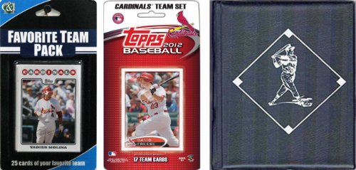 Picture of C & I Collectables 2012STLCARDTSC MLB St. Louis Cardinals Licensed 2012 Topps Team Set and Favorite Player Trading Cards Plus Storage Album