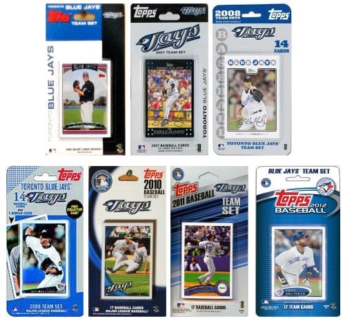 Picture of C & I Collectables JAYS712TS MLB Toronto Blue Jays 7 Different Licensed Trading Card Team Sets