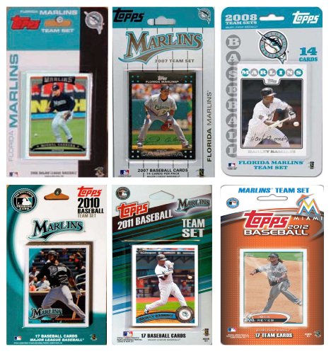Picture of C & I Collectables MARLINS612TS MLB Florida Marlins 6 Different Licensed Trading Card Team Sets