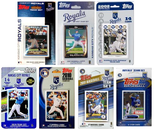 Picture of C & I Collectables ROYALS712TS MLB Kansas City Royals 7 Different Licensed Trading Card Team Sets