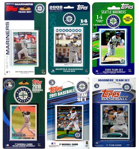 Picture of C & I Collectables MARINERS612TS MLB Seattle Mariners 6 Different Licensed Trading Card Team Sets