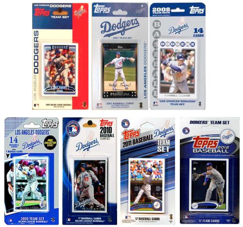 Picture of C & I Collectables DODGERS712TS MLB Los Angeles Dodgers 7 Different Licensed Trading Card Team Sets