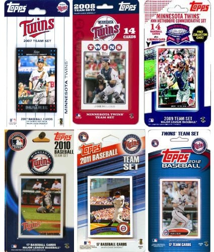 Picture of C & I Collectables TWINS612TS MLB Minnesota Twins 6 Different Licensed Trading Card Team Sets