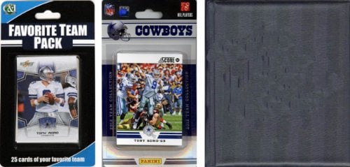 Picture of C & I Collectables 2012COWBOYSTSC NFL Dallas Cowboys Licensed 2012 Score Team Set and Favorite Player Trading Card Pack Plus Storage Album