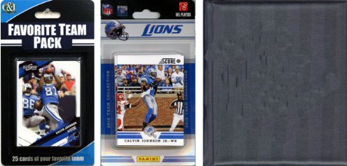 Picture of C & I Collectables 2012LIONSTSC NFL Detroit Lions Licensed 2012 Score Team Set and Favorite Player Trading Card Pack Plus Storage Album
