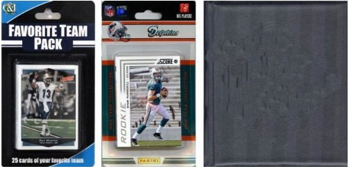 Picture of C & I Collectables 2012DOLPHINSTSC NFL Miami Dolphins Licensed 2012 Score Team Set and Favorite Player Trading Card Pack Plus Storage Album