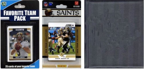 Picture of C & I Collectables 2012SAINTSTSC NFL New Orleans Saints Licensed 2012 Score Team Set and Favorite Player Trading Card Pack Plus Storage Album