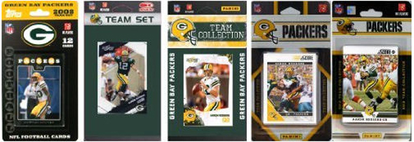 Picture of C & I Collectables PACKERS512TS NFL Green Bay Packers 5 Different Licensed Trading Card Team Sets