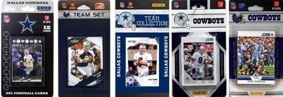 Picture of C & I Collectables COWBOYS512TS NFL Dallas Cowboys 5 Different Licensed Trading Card Team Sets