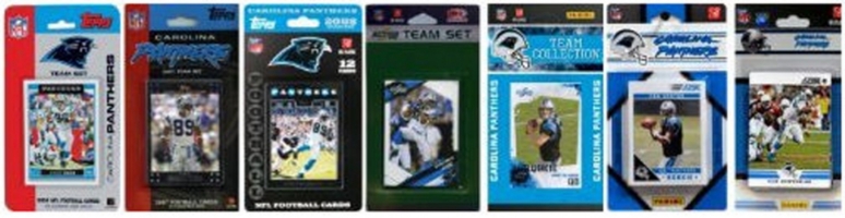Picture of C & I Collectables PANTHERS712TS NFL Carolina Panthers 7 Different Licensed Trading Card Team Sets