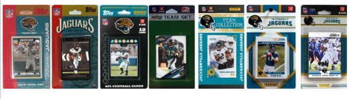 Picture of C & I Collectables JAGUARS712TS NFL Jacksonville Jaguars 7 Different Licensed Trading Card Team Sets