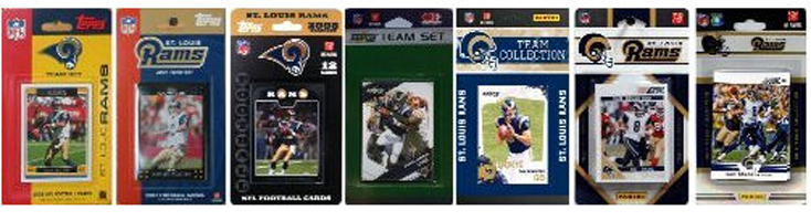 Picture of C & I Collectables RAMS712TS NFL St. Louis Rams 7 Different Licensed Trading Card Team Sets