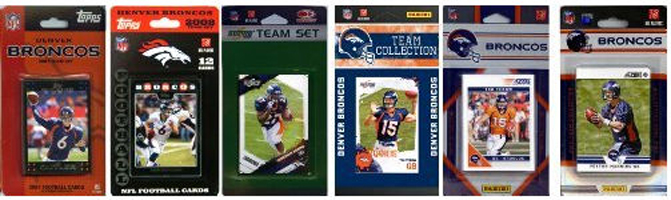 Picture of C & I Collectables BRONCOS612TS NFL Denver Broncos 6 Different Licensed Trading Card Team Sets