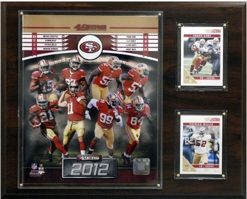 Picture of C & I Collectables 121549ERS12 NFL San Francisco 49ers 2012 Team Plaque
