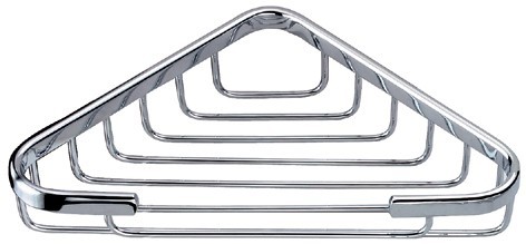 6.5 in. x 6.5 in. Triangle Basket - Satin Nickel