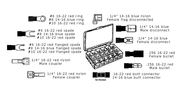 Picture of RSR ELECTRONICS TRKIT 8.25&quot;L x 4.5&quot;W x 1.375&quot;H Connector Kit