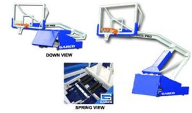 8 ft. Gared Pro S Portable Basketball System Extension Portable Basketball Backstops FIBA Approved