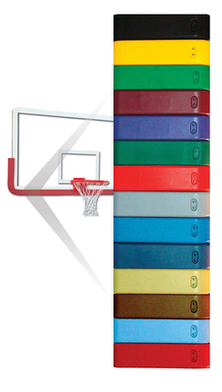 Picture of Gared Sports NCEGRY-PR Narrow Channel Backboard Padding - Grey