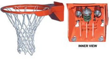 Picture of Gared Sports SNAPA 48 in. x 72 in. Glass Backboards Snap Back Arena Goal