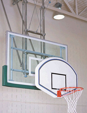 8.5 ft. Junior Jammer Backboard Adapter  Lowers Goal