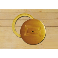 Picture of Gared Sports 6432 8 in. x 6.63 in. Swivel Cover Plate - Brass