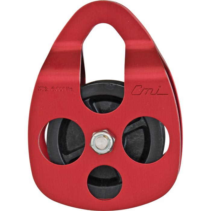 435420 Celcon Sheave with Red Anodized Aluminum Sides