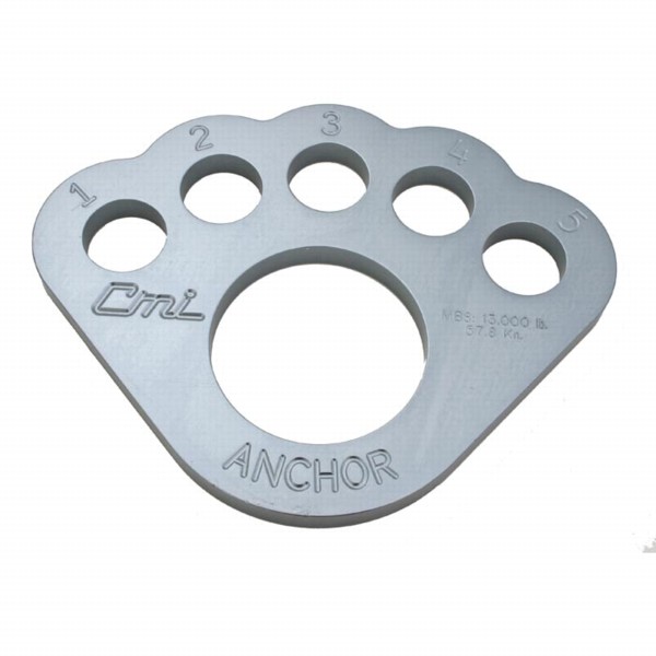 435550  Aluminum Bear Paw Plate