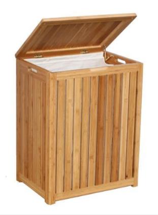 Spa-Style Bamboo Laundry Hamper