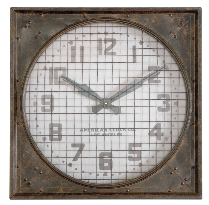 Picture of 212 Main 06083 Warehouse Wall Clock with Grill