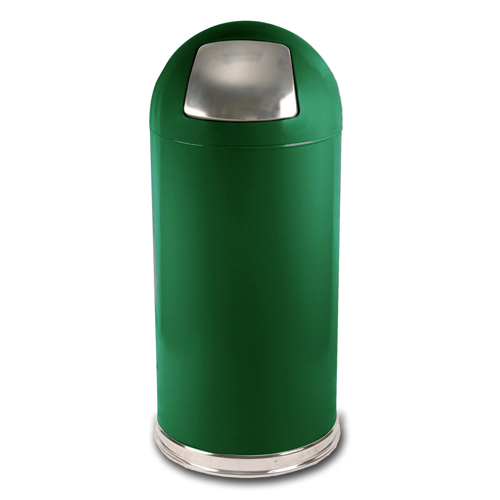 Push Door Dome-Top Receptacle