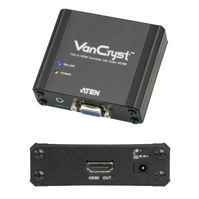 Picture of Aten VC180 VGA to HDMI Converter with Audio - Black