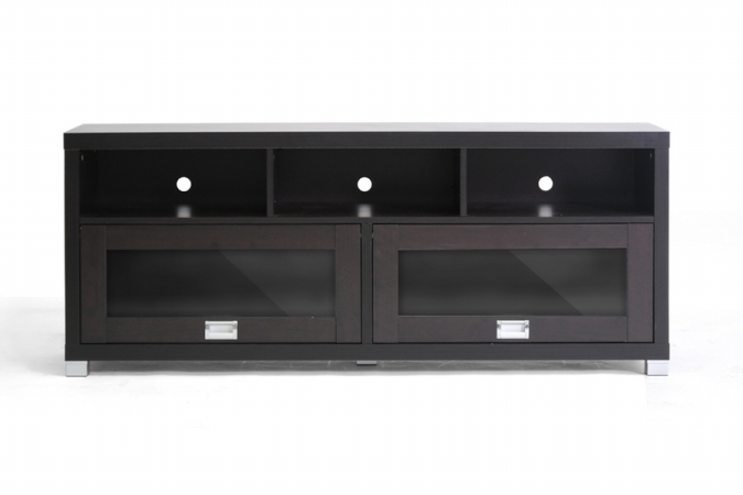 Picture of Baxton Studios FTV-885 Swindon Modern TV Stand with Glass Doors