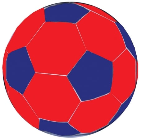 Picture of Horsemen S Pride Inc - Mega Ball Soccer Ball Cover- Blue-red 40 Inch - C440 SB
