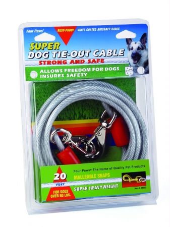 Picture of Four Paws - Super Tie Out Cable- Silver 20 Feet - 100203844-84820